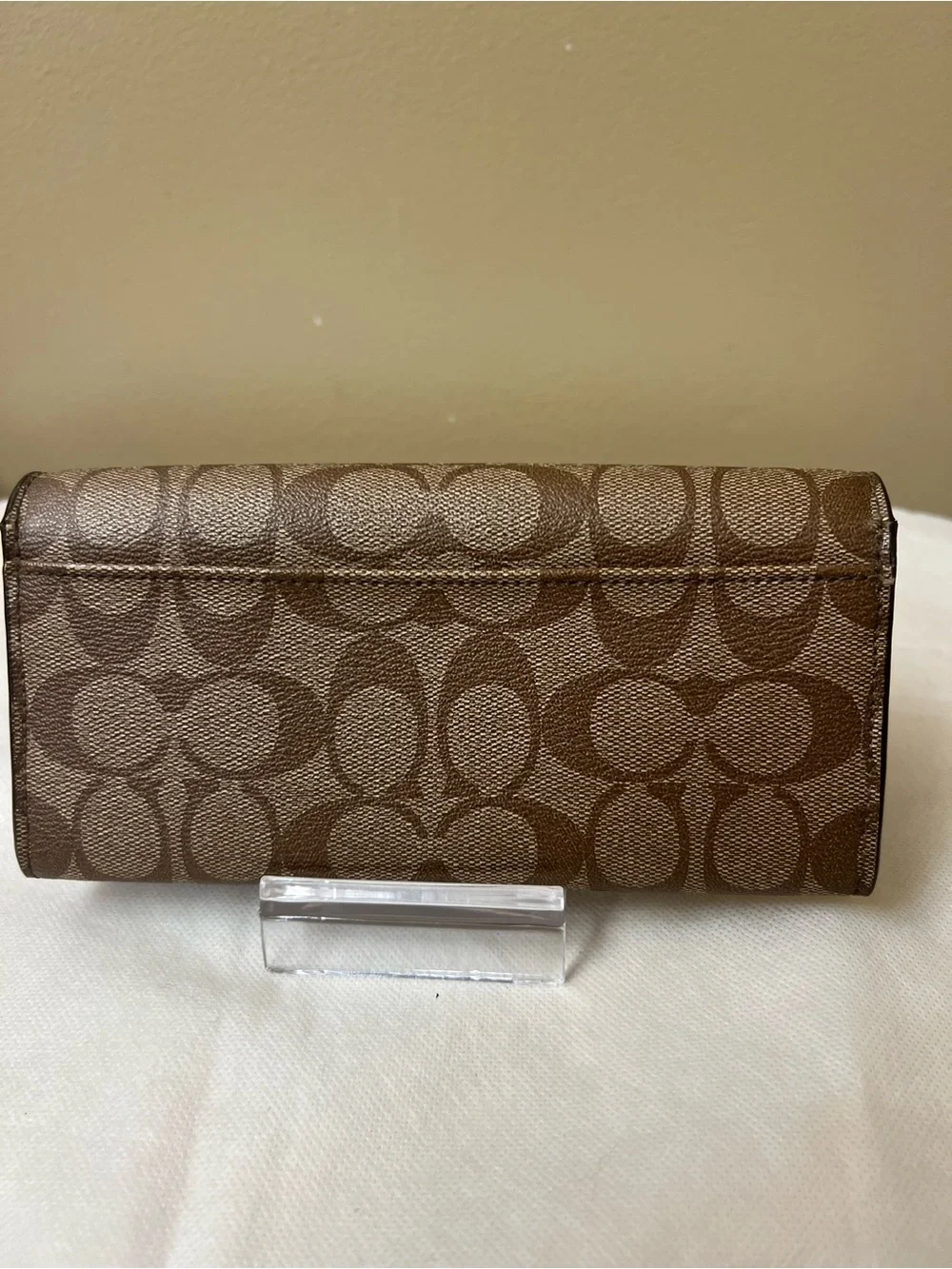 Coach Signature Canvas Long Wallet